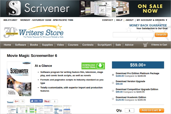 free screenwriting software for mac